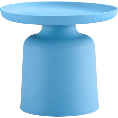 Light blue plastic side table Stylish and Versatile Plastic Round Side Table