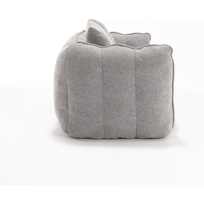 Soft beanbag chair with high resilience foam core for two people. The comfortable square recliner sofa is ideal for family members and friends engaged in games, reading, watching TV