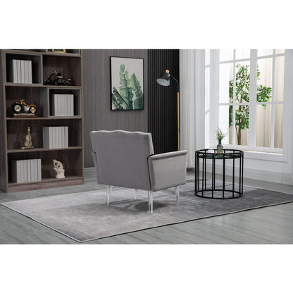 Accent Chair, Living Room Chair / leisure single sofa with acrylic feet