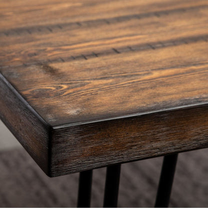 Ashford 7-Piece Dining Set, Hairpin Dining Table with 6 Chairs, 4 Color Options