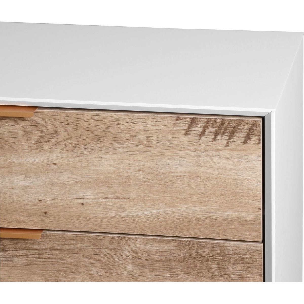 Wooden Tall 4 Drawer Dresser,Chest of Drawers with 4 Metal Legs, Anti-Tipping Device for Bedroom,Living Room