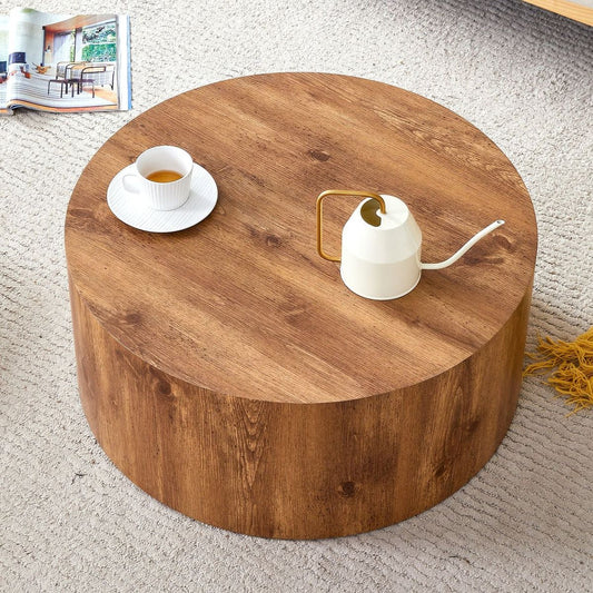 The cylindrical table with its patterned design can be easily integrated into a variety of interior styles, from coffee tables to small dining tables, workbenches or makeshift writing desks.