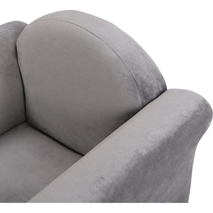 Kids Chair, Kids Upholstered Couch with ottoman