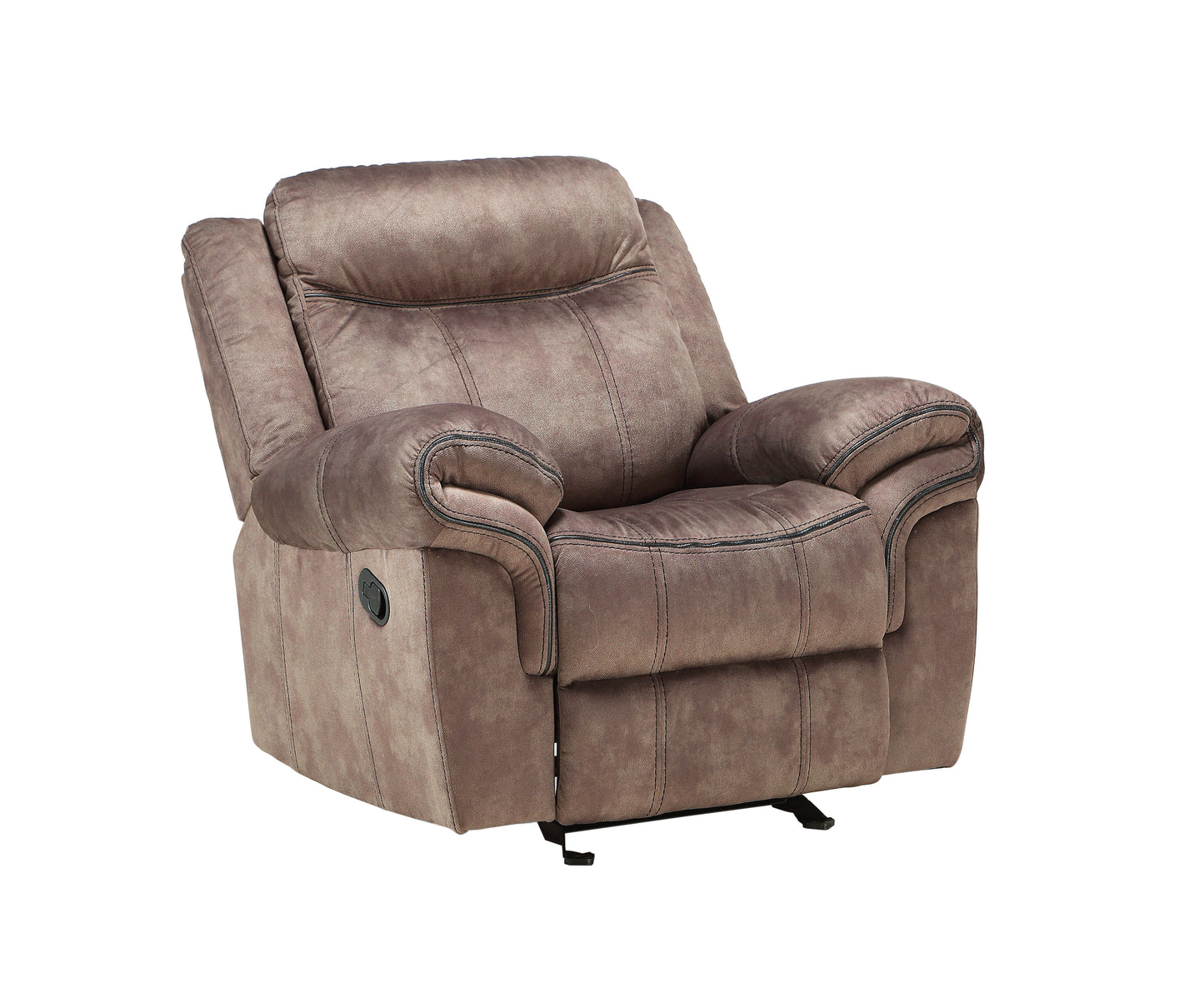 Zubaida Glider Recliner, 2-Tone Chocolate Velvet