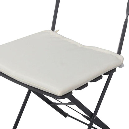 3 Pieces Patio Bistro Balcony Metail Chair Table Set-Gray