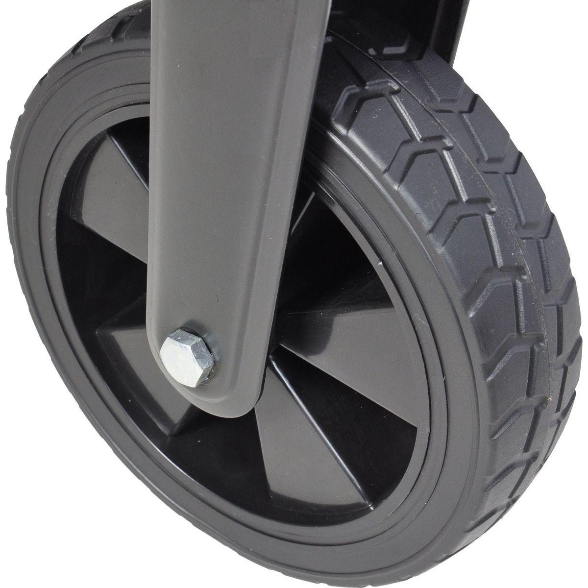 Folding Wagon Garden Shopping Beach Cart (black+blue)