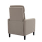 Modern Artistic Color Design Adjustable Recliner Chair PU Leather for Living Room Bedroom Home Theater, Beige