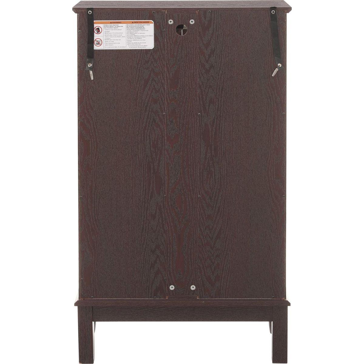 2 Doors Curio Cabinet with Tempered Glass Doors, Curio Cabinets with Mirrored Back Panel and Adjustable Shelves, Lighted Display Cabinet for Home, Office Light Bulb Included Cherry