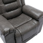 360Swivel and Rocking Home Theater Recliner Manual Recliner Chair with Wide Armrest for Living Room,Bedroom, Grey