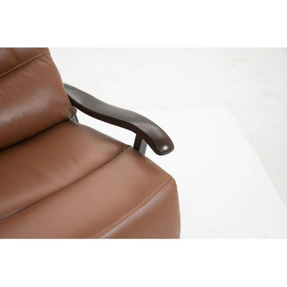 Swivel Rocker Recliner Power Glider Chair with Solid Wood Armrests - Extra Wide Reclining Sofa Chair Upholstered Faux Leather Living Room Single Sofa 350 lbs