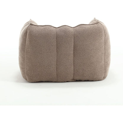 Soft Bean Bag Chair with High Resilient Foam(Chips)for living room and bedroom,Comfortable Square Lazy Sofa with Footstool, Cover for Adults to Gaming, Reading, and Watching TV - Streamdale Furniture