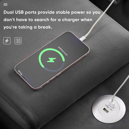 123x55" Modern U-shaped Sofa with Console,Cupholders and USB Ports,6-seat Upholstered Symmetrical Indoor Furniture,Sleeper Couch Set with Chaise for Living Room,Apartment,2 Colors