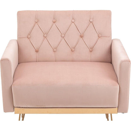 Accent Chair, leisure single sofa with Rose Golden feet