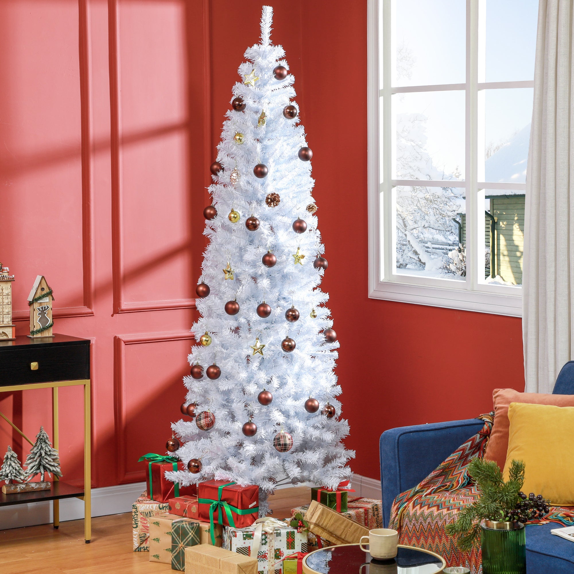 HomCom Pencil Christmas Tree - Thumbnail 4