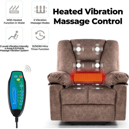 Power Lift Recliner Chair Sofa for Elderly with Massage