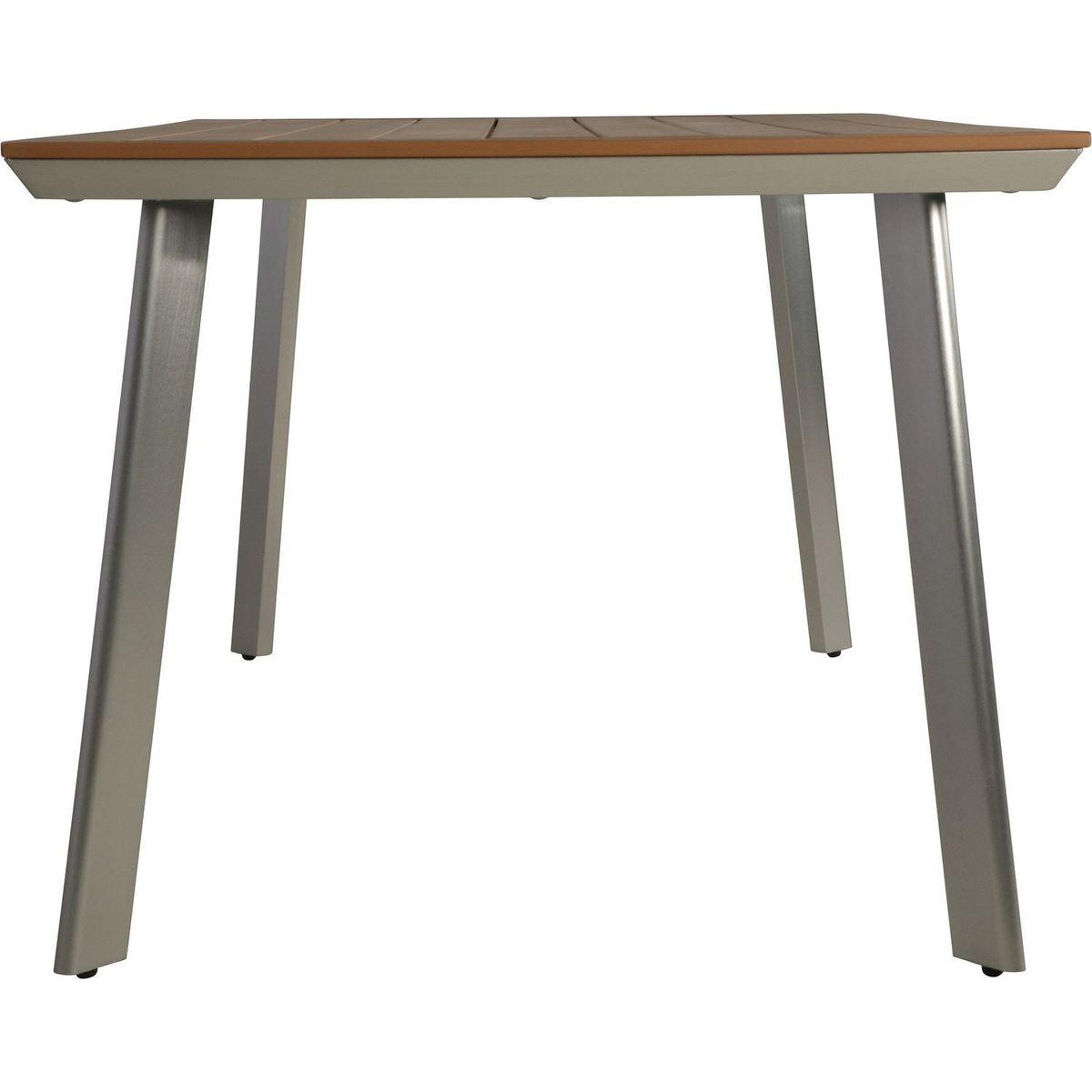 LEEDS DINING TABLE WITH FAUX WOOD TOP
