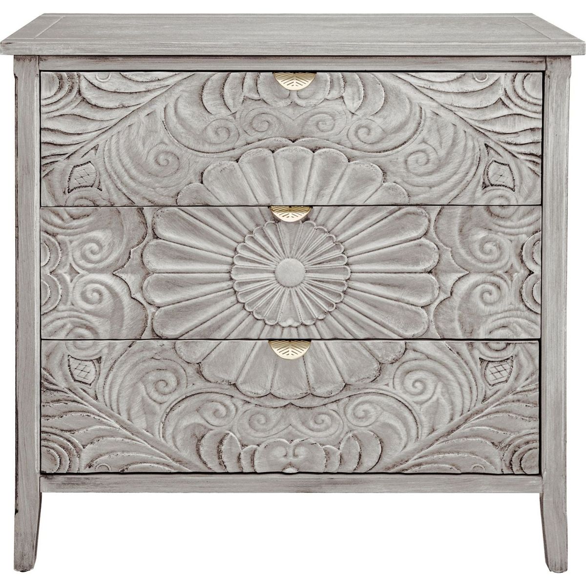 3 Drawer Cabinet, American Furniture, Suitable for Bedroom, Living Room, Study