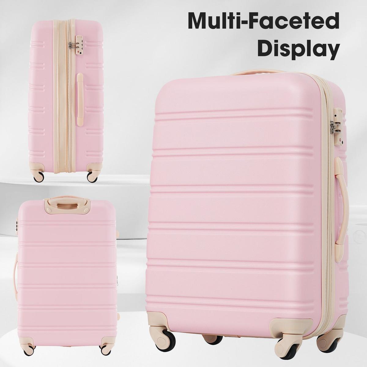 Hardshell Luggage Sets 2Pcs + Bag Spinner Suitcase with TSA Lock Lightweight 20" + 28"