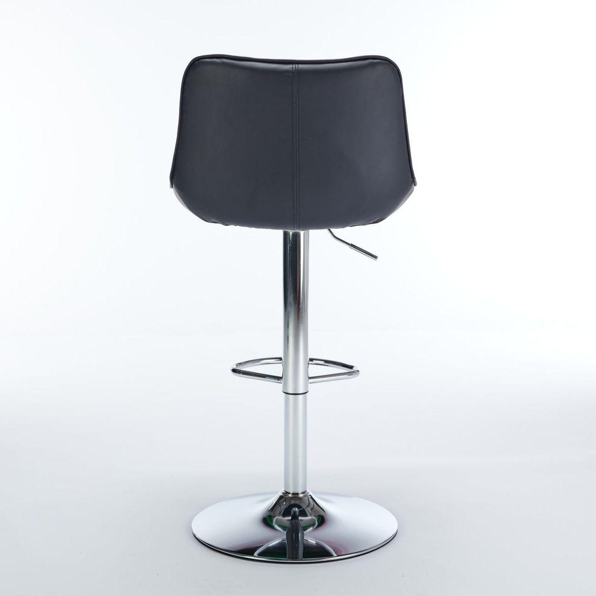 Counter Height Bar Stools Kitchen Island Barstools Adjustable Swivel Counter Stool Bar Height Island Chairs with Back,Set of 2, Black