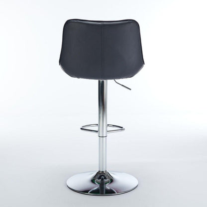 Counter Height Bar Stools Kitchen Island Barstools Adjustable Swivel Counter Stool Bar Height Island Chairs with Back,Set of 2, Black