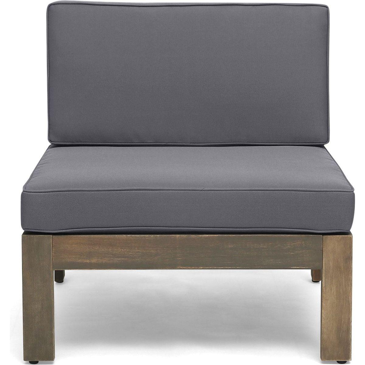 ALCOVE LSHAPE SOFA SET, DARK GREY