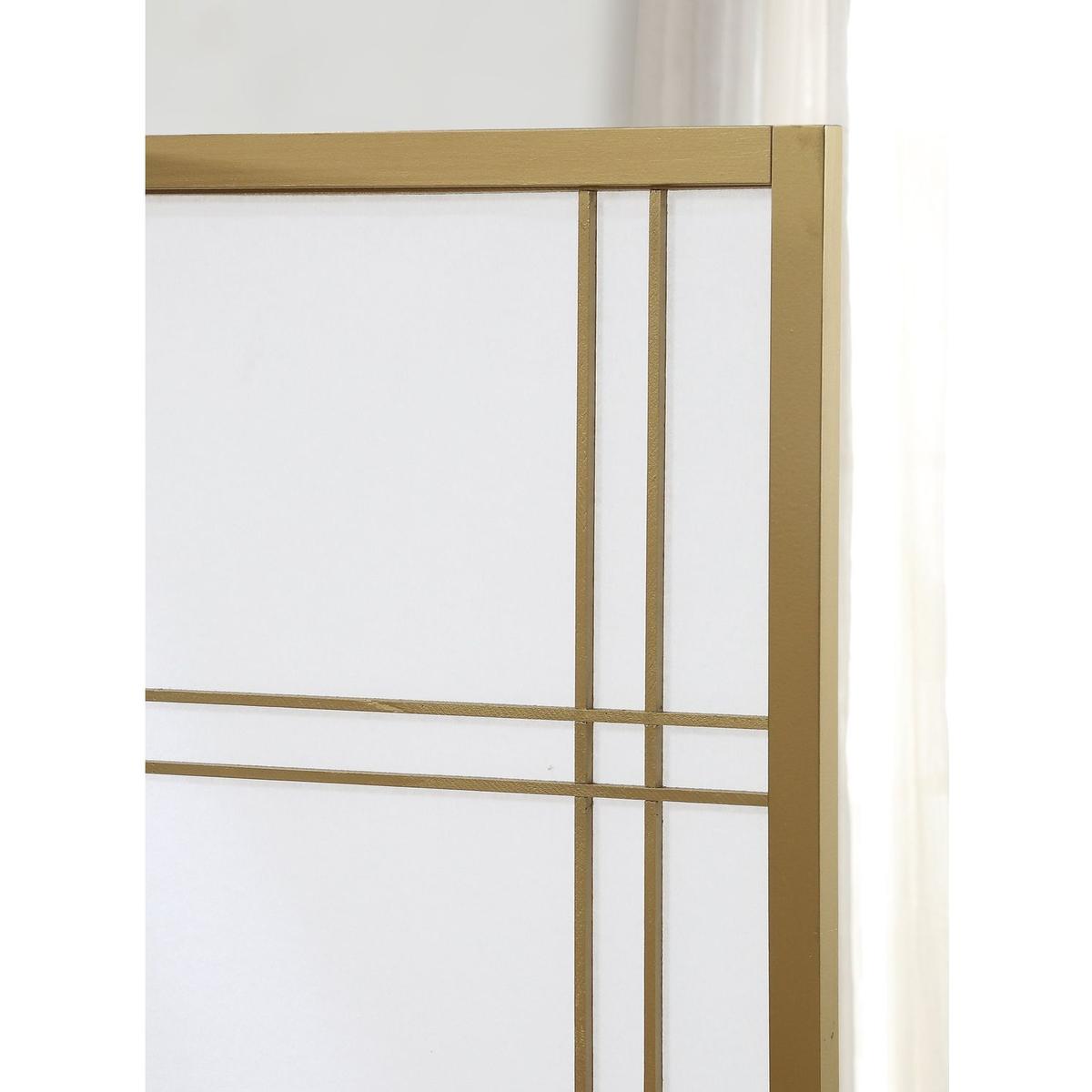 Seto 4-Panel Room Divider Screen, Gold