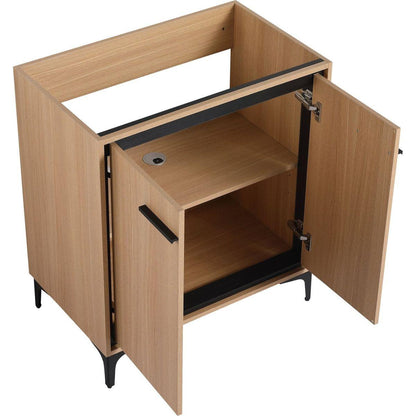 30 Inch Bathroom Vanity Base without basin, Storage Cabinet with Doors, engineering wood