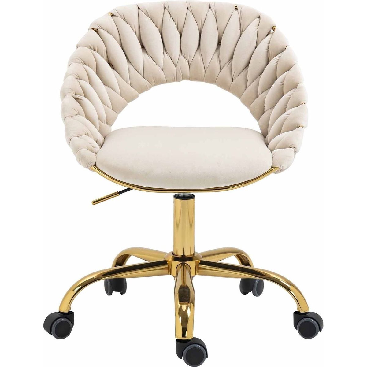 Computer Chair Office Chair Adjustable Swivel Chair Fabric Seat Home Study Chair