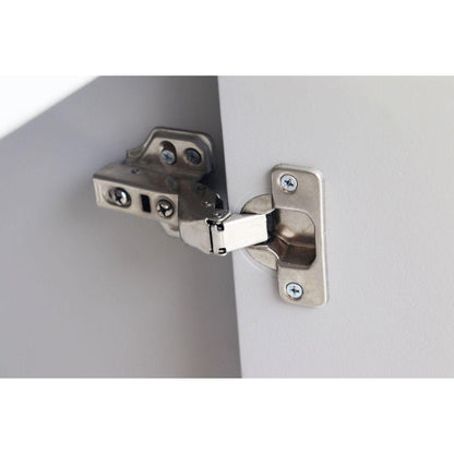 Modern Gray Lacquered 4 Door Wooden Cabinet Sideboard Buffet Server Cabinet Storage Cabinet, for Living Room, Entryway, Hallway, Office, Kitchen and Dining Room