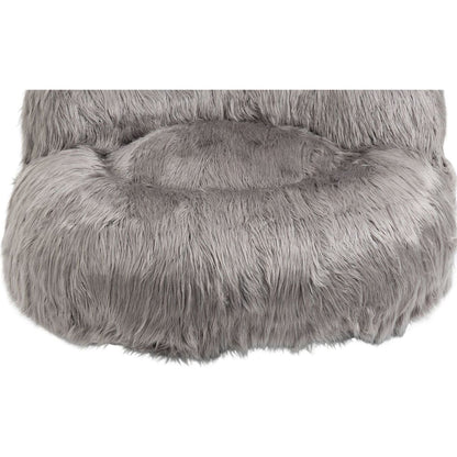 Bean Bag Chair Faux fur Lazy Sofa /Footstool Durable Comfort Lounger High Back Bean Bag Chair Couch for Adults and Kids, Indoor