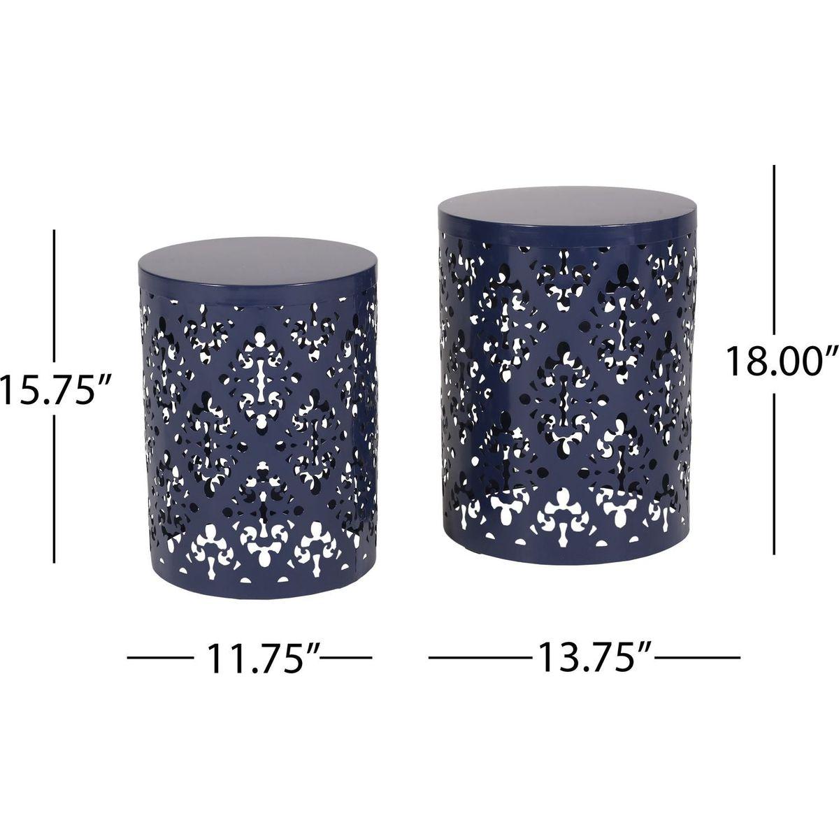Metal S/2 end table