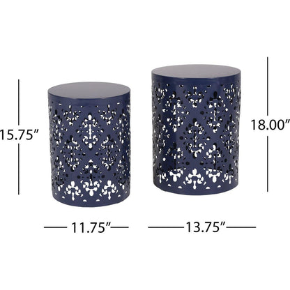 Metal S/2 end table