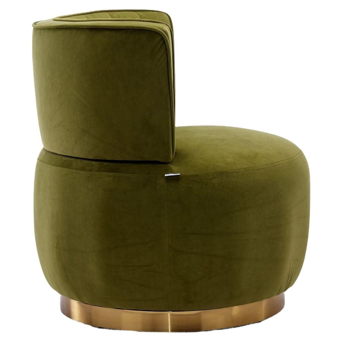 360 Degree Swivel Cuddle Barrel Accent Sofa Chairs, Round Armchairs with Wide Upholstered, Fluffy Velvet Fabric Chair for Living Room, Bedroom, Office, Waiting Rooms