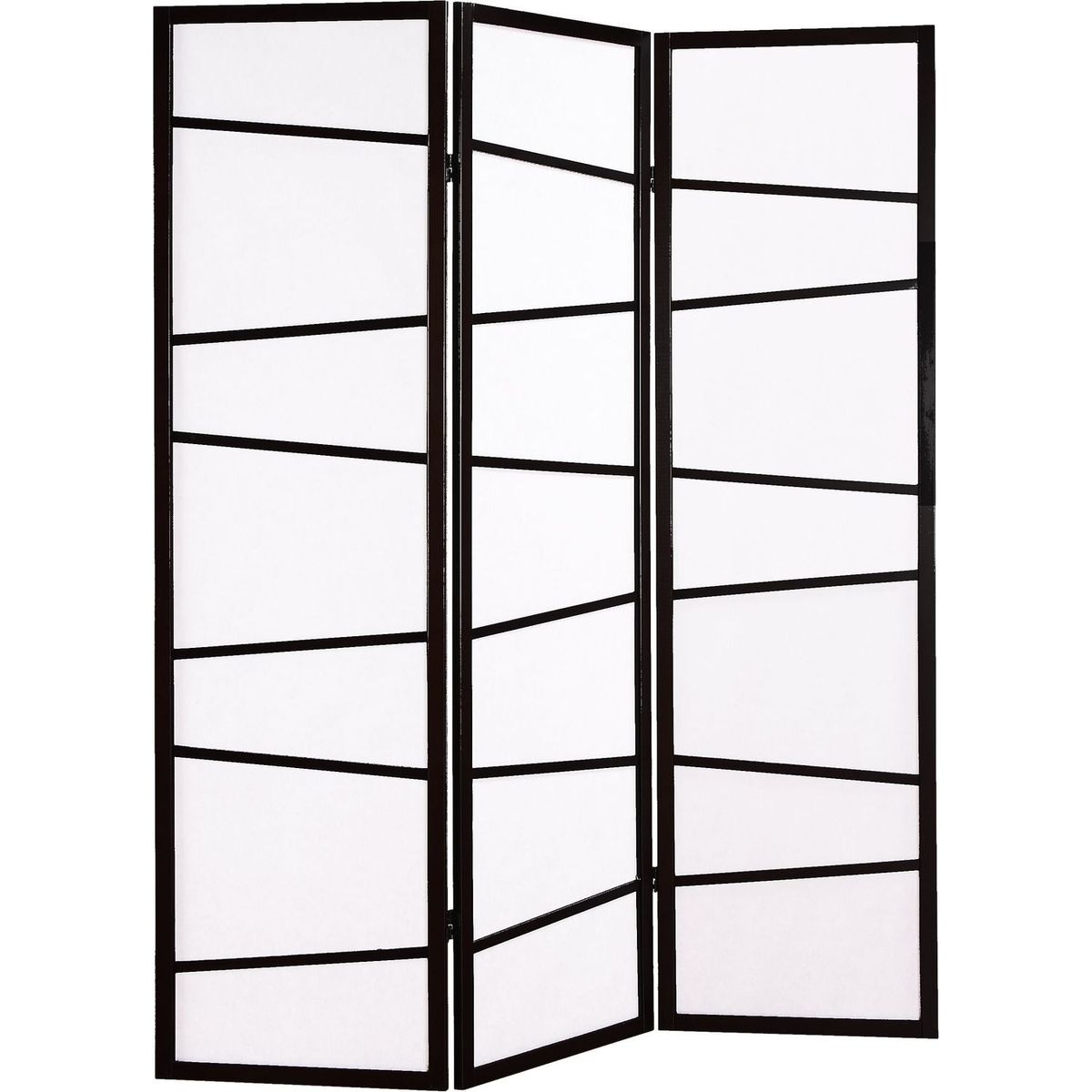 3-Panel Screen Room Divider, Black