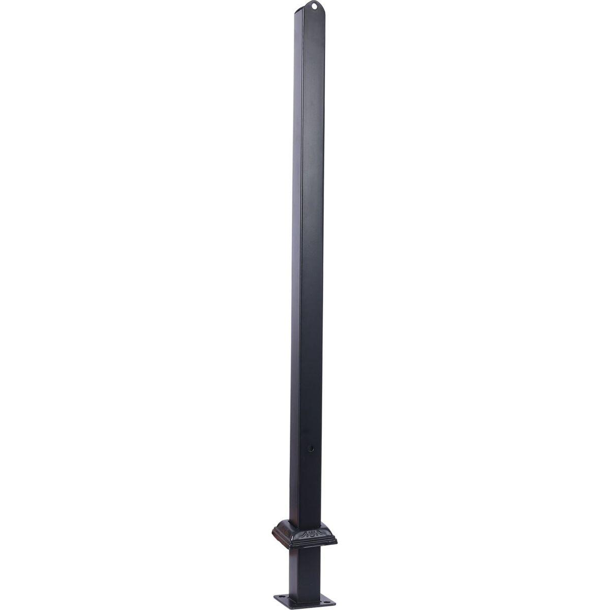 Handrails for Outdoor Steps, Fit 2 or 3 Steps Outdoor Stair Railing, Picket#2 Wrought Iron Handrail, Flexible Porch Railing, Black Transitional Handrails for Concrete Steps or Wooden Stairs