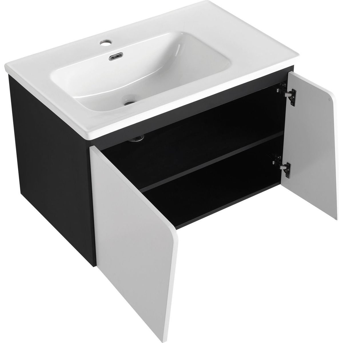 32' Floating Wall-Mounted Bathroom Vanity With Single Sink,& Soft-Close Cabinet Door