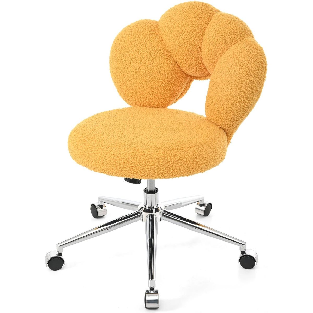 360Swivel Height Adjustable,Swivel Chair,Teddy fabric,home office chair