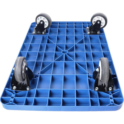 Hand Truck Upgraded Foldable Push Cart Dolly 660 lbs Capacity Moving Platform Hand Truck Heavy Duty Space Saving Collapsible Swivel Push Handle Flat Bed Wagon