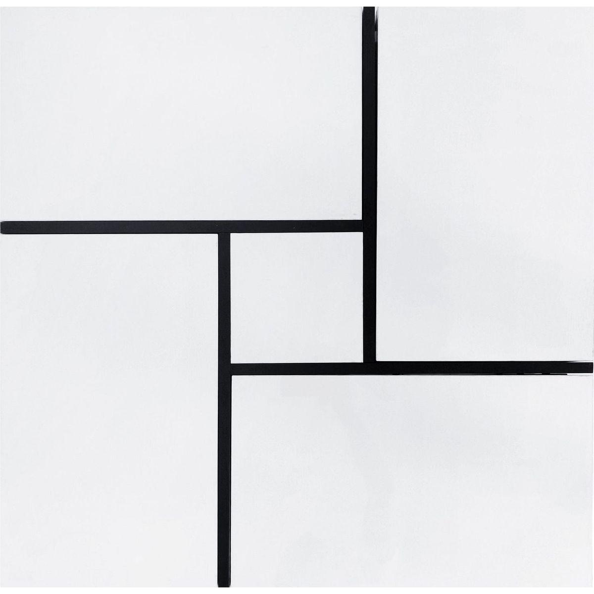 Unique Design Coffee Table with 4 Hidden Storage Compartments, Square Cocktail Table with Extendable Sliding Tabletop, UV High-gloss Design Center Table for Living Room, 31.5"x 31.5"