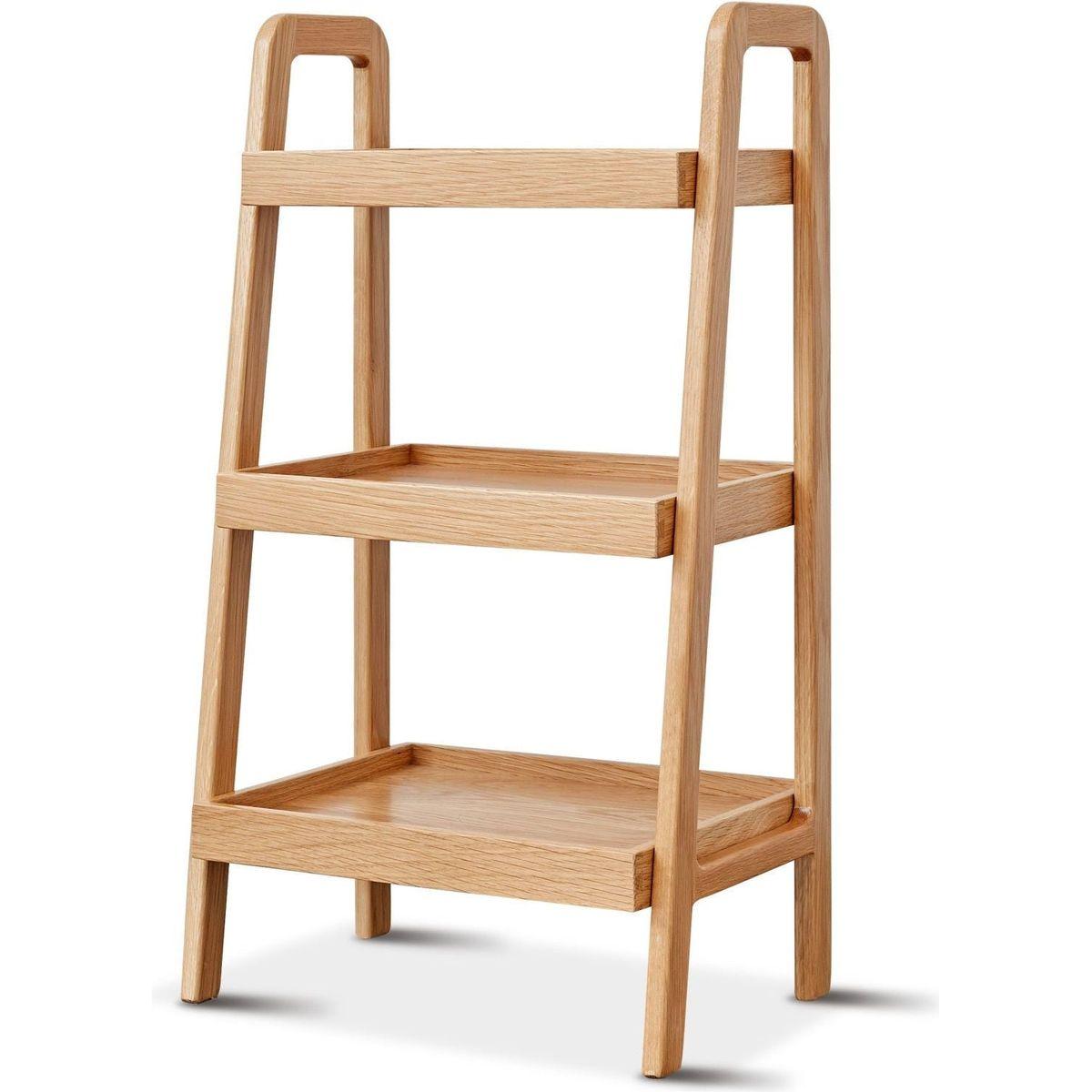 Storage Bench, 3-Tier Beech Wood Shoe Rack for Entryway, Premium Storage Organizer for Bathroom, Living Room, Bedroom, Hallway, Patio, Kitchen