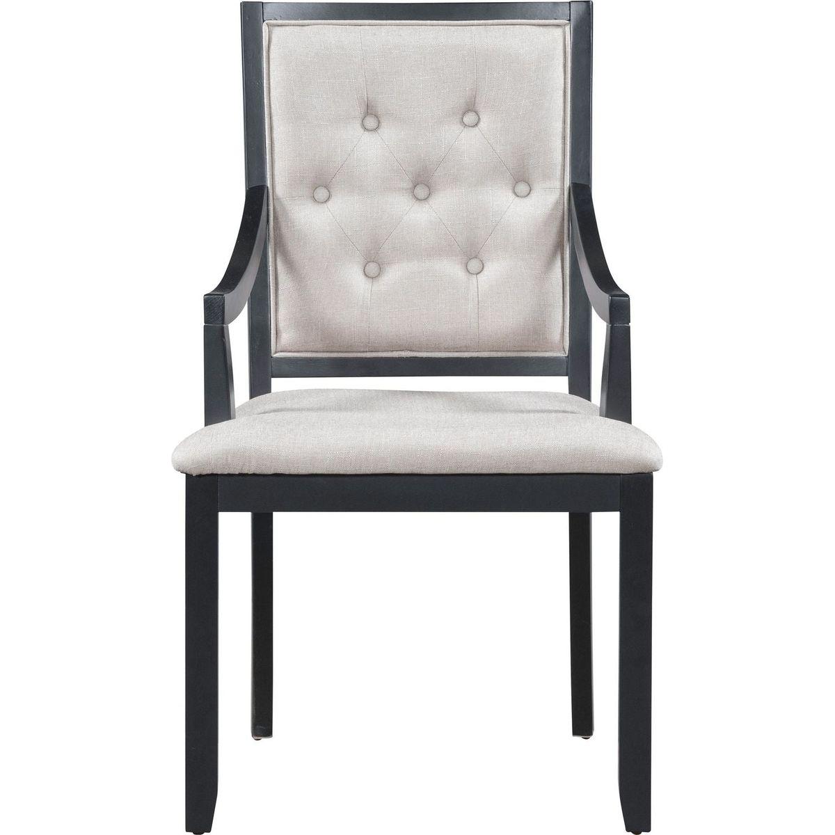 Retro 5-piece Dining Set Extendable Round Table and 4 Chairs for Kitchen Dining Room (BLACK OAK)