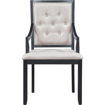 Retro 5-piece Dining Set Extendable Round Table and 4 Chairs for Kitchen Dining Room (BLACK OAK)