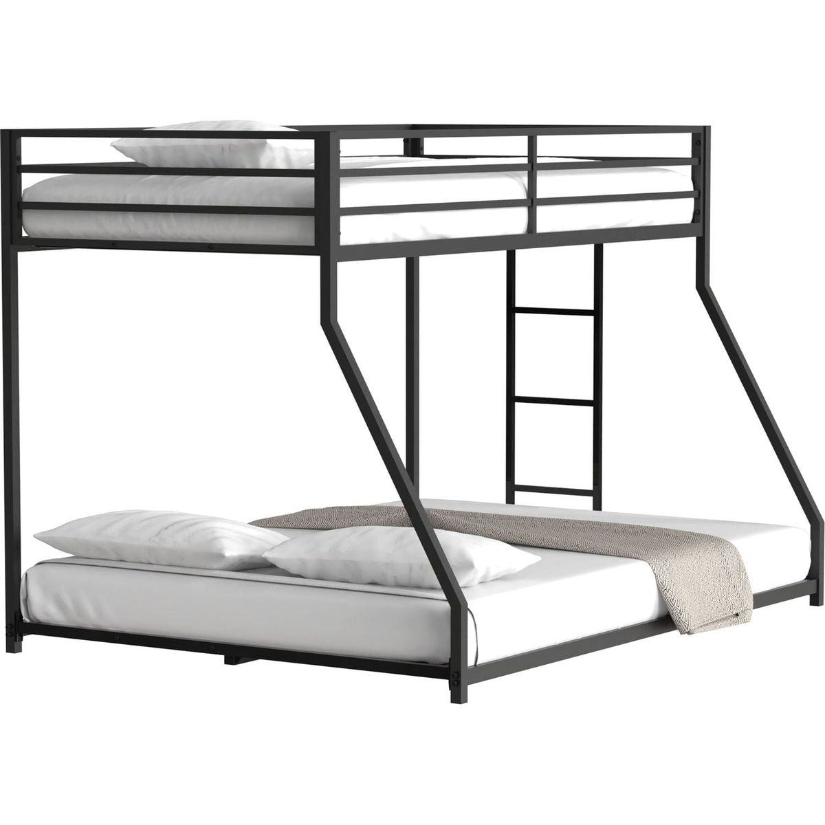 Same as original B083124171 Adam Sturdy Twin over Full Metal Bunk Black for Kids and Adult, Low Profile and Easy Climbing with Stable Ladder