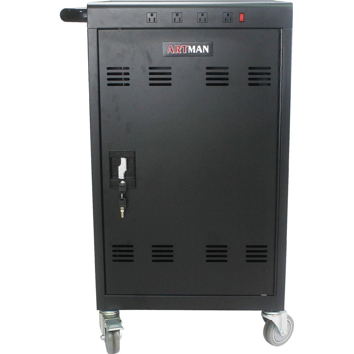 Mobile Charging Cart and Cabinet for Tablets Laptops 35-Device (B30PLUS)