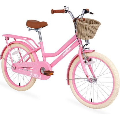 Multiple Colors,Girls Bike with Basket for 7-10 Years Old Kids,20 inch wheel, No Training Wheels Included