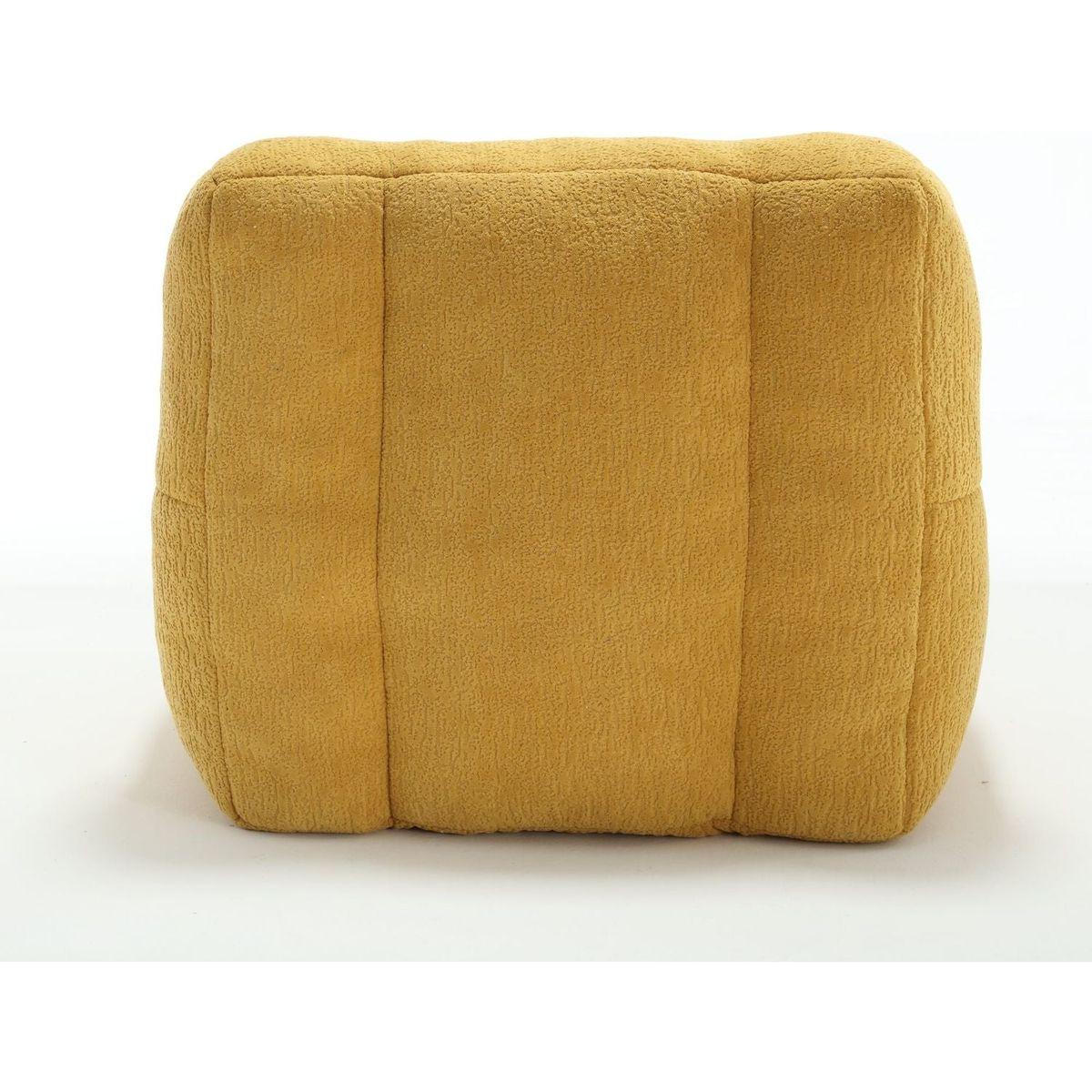 Fluffy bean bag chair, comfortable bean bag for adults and children, super soft lazy sofa chair with memory foam and ottoman, indoor modern focus bean bag chair for living room, bedroom, apartment