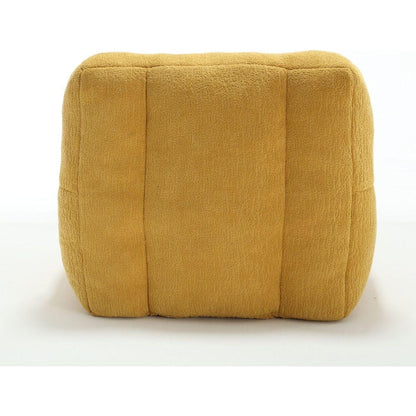 Fluffy bean bag chair, comfortable bean bag for adults and children, super soft lazy sofa chair with memory foam and ottoman, indoor modern focus bean bag chair for living room, bedroom, apartment