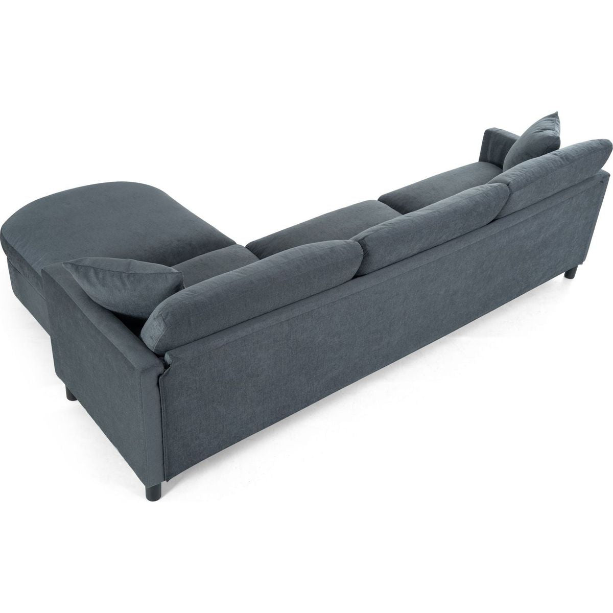 107.87'Sectional Sofa Couch With 1 Ottoman,Seat Cushion and Back Cushion Removable