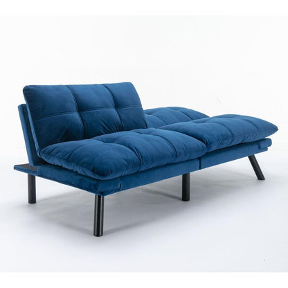 Navy Blue Convertible Folding Modern sofa Bed