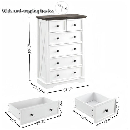 6 Drawer Dresser,6 Drawers cabinet Tall Chest of Drawers Closet Organizers Storage Clothes, cabinet of 6 drawers Living Room